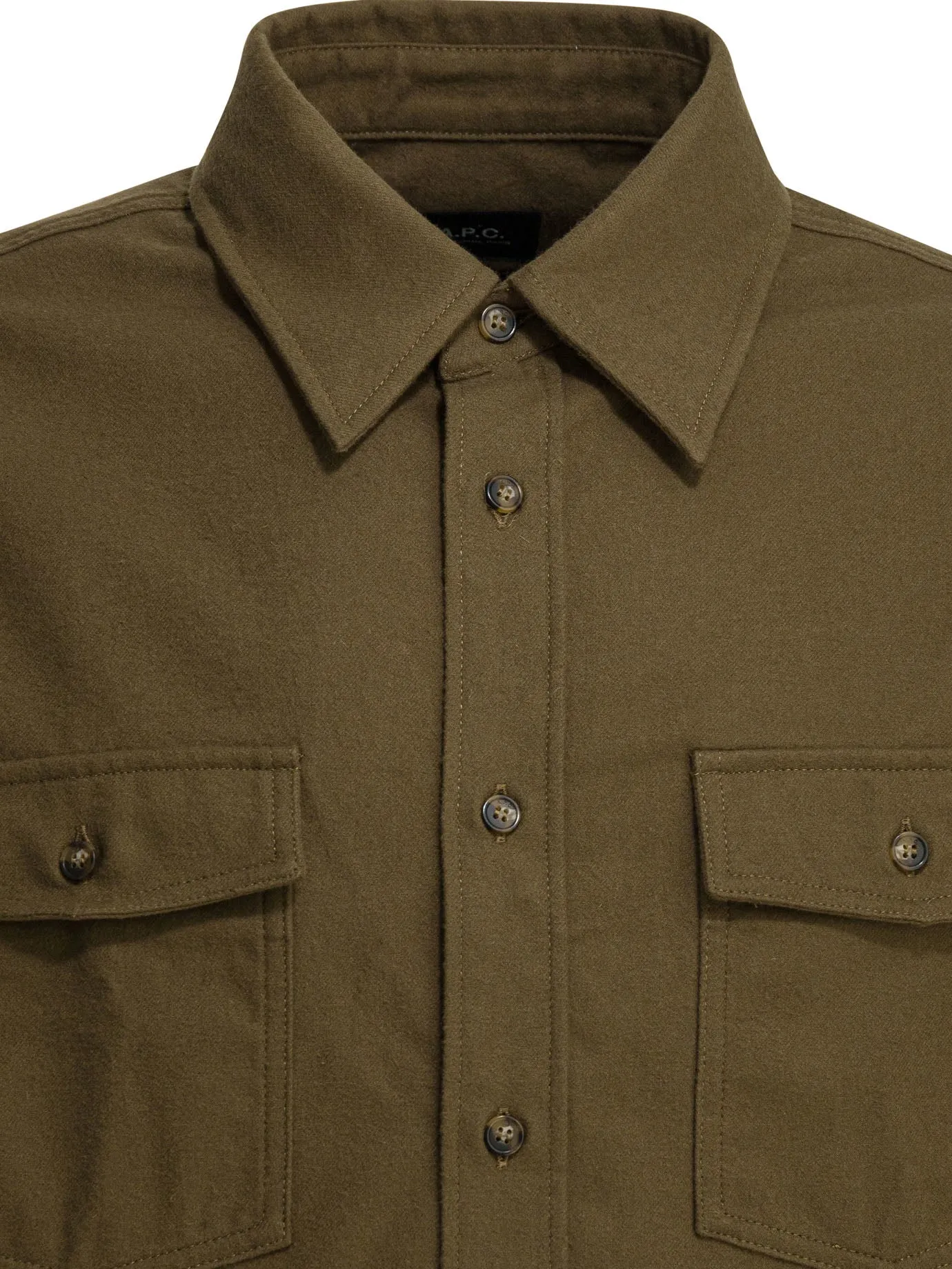 Cotton Overshirt Jacket Jackets And Coats Green sold by Wanan Luxury product image thumbnail 3