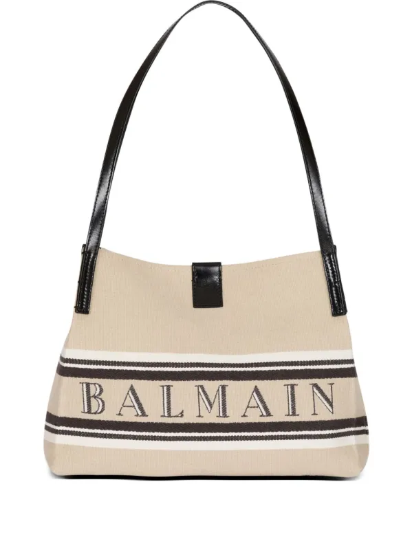 Release Small Canvas And Leather Tote made by Balmain