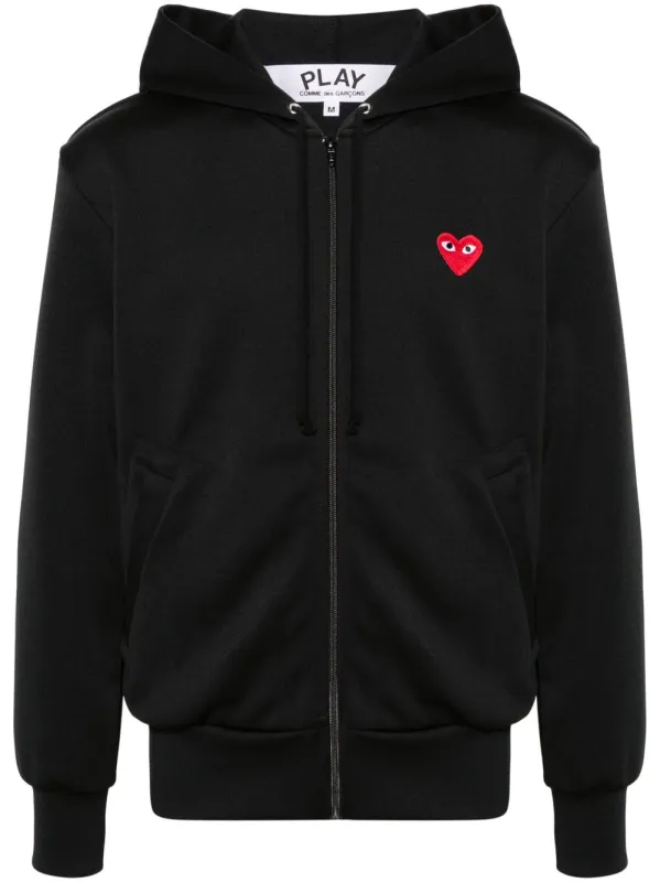 Cotton Zipped Hoodie made by Comme des Garcons