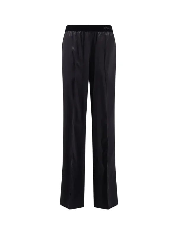 Pyjamas Stretch Satin Trousers sold by Wanan Luxury