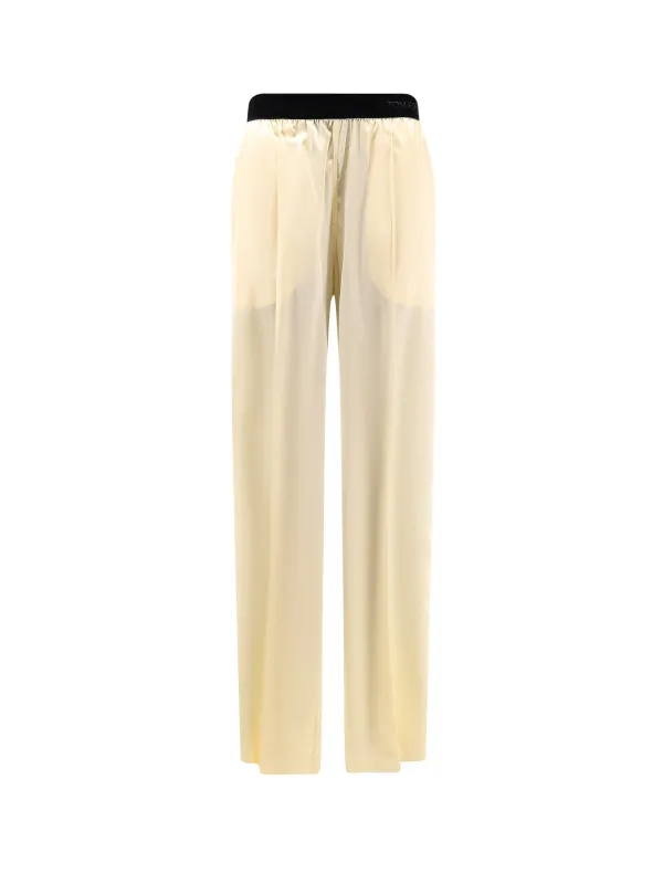 Pyjamas Stretch Satin Trousers sold by Wanan Luxury