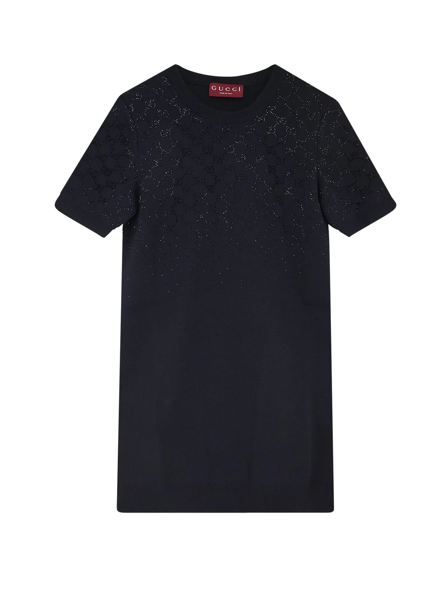 Short Wool Dress With Gg Crystals sold by Wanan Luxury