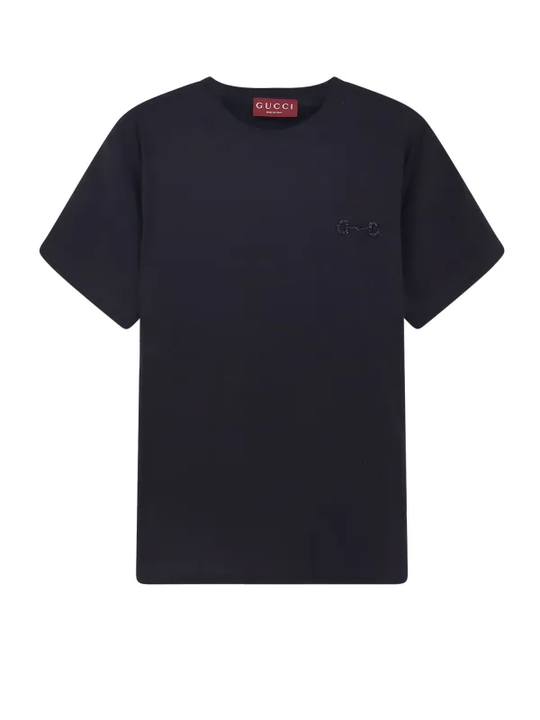 Cotton T-Shirt With Frontal Horsebit made by Gucci