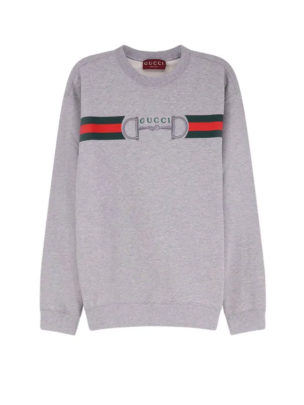 Cotton Sweatshirt With Print On The Front sold by Wanan Luxury