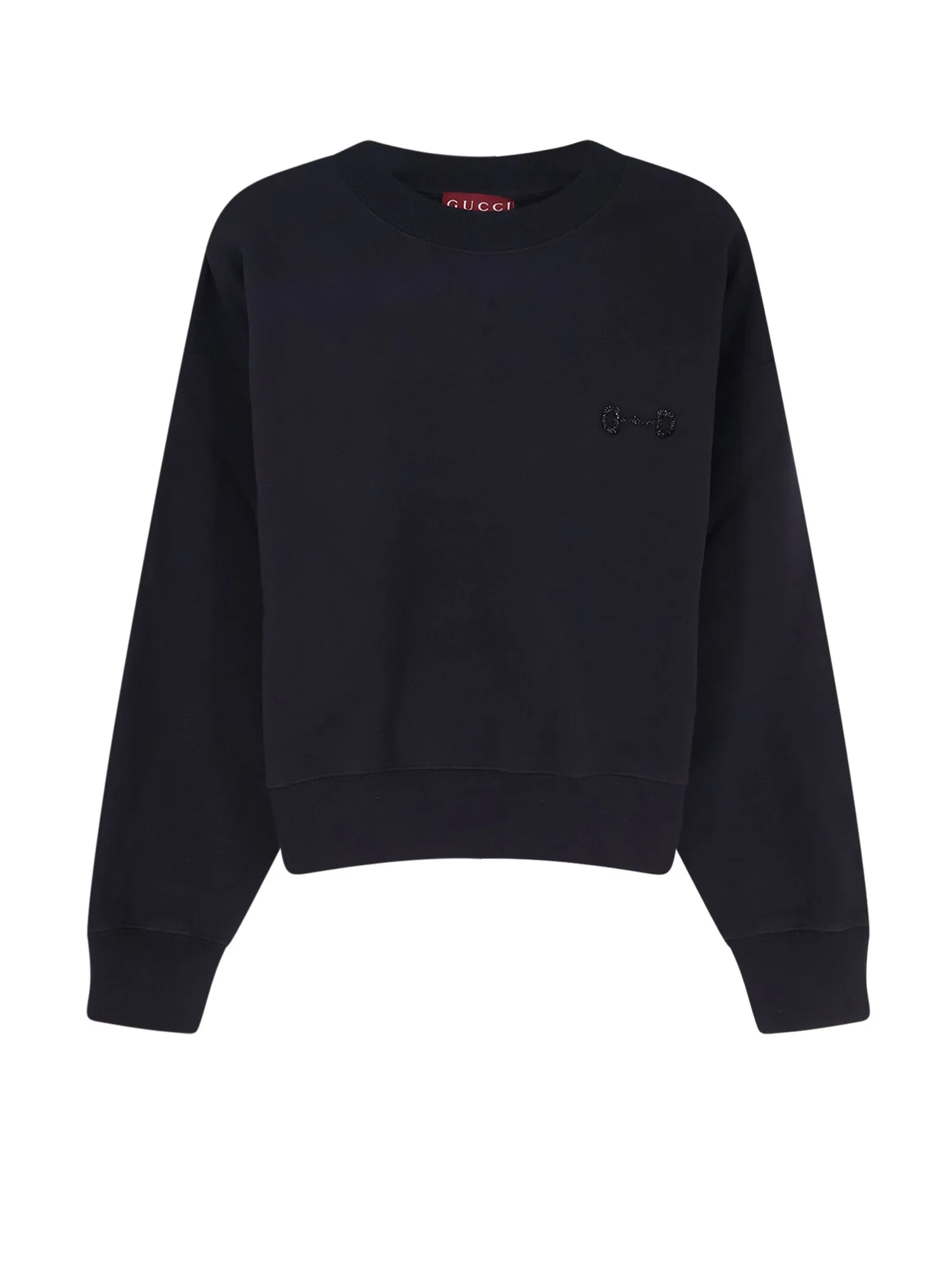 Cotton Sweatshirt With Beaded Horsebit Detail sold by Wanan Luxury