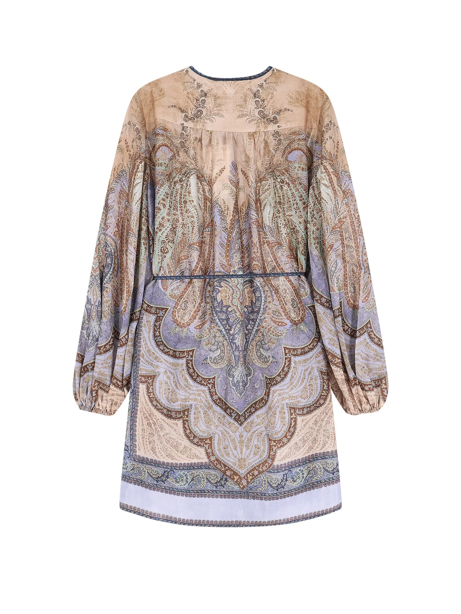 Wanderlust Tunic Silk Mini Dress sold by Wanan Luxury product image thumbnail 2