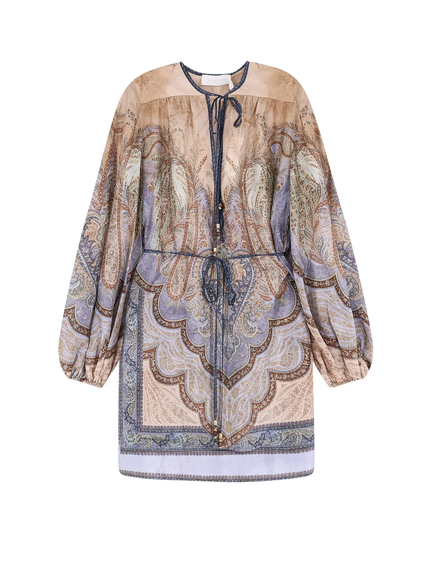 Wanderlust Tunic Silk Mini Dress sold by Wanan Luxury