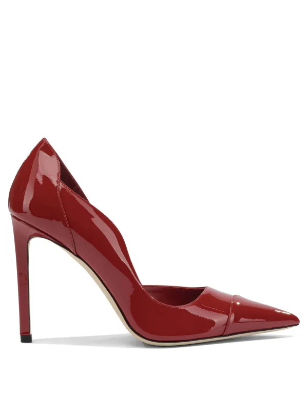 Brigitte 100 Mm Heeled Shoes Red made by Jimmy Choo