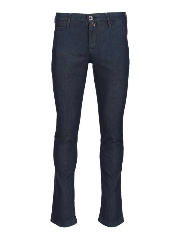 Pantalone Slim Fit Bobby R1 Tasca America Trousers Blue sold by Wanan Luxury