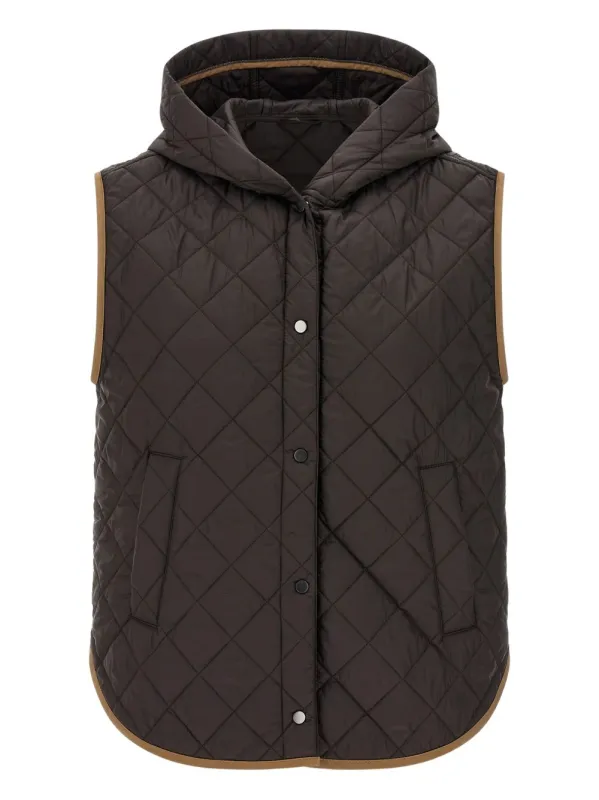 Quilted Nylon Down Vest sold by Wanan Luxury
