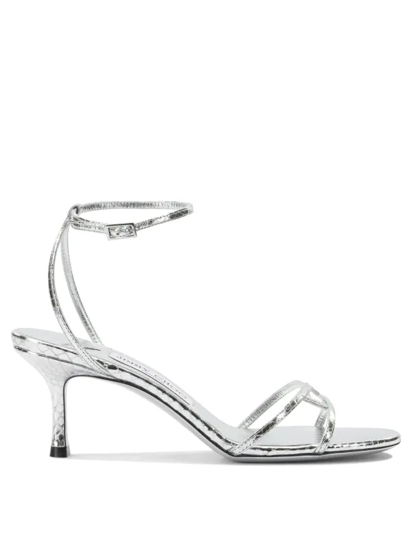 Leo 100mm Sandals Silver sold by Wanan Luxury