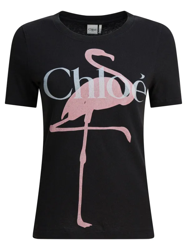Cotton T-Shirt With Logo T-Shirts Black sold by Wanan Luxury