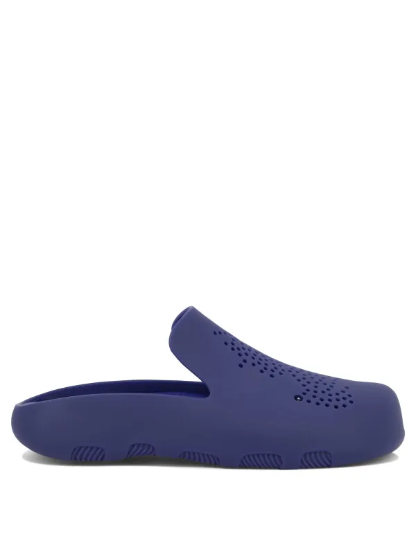Rubber Slipper With Logo Loafers & Slippers Blue sold by Wanan Luxury