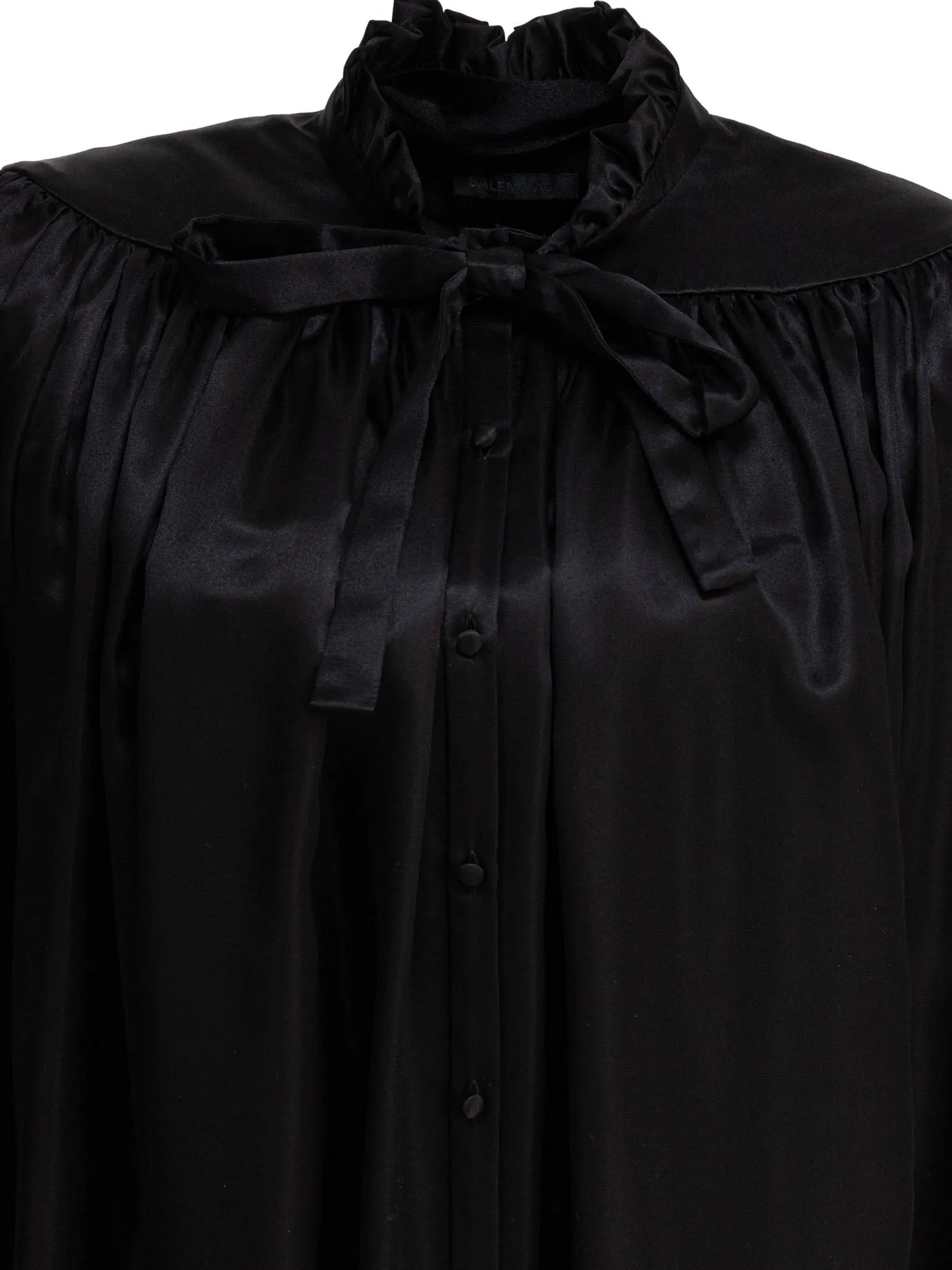 Lace-Up Blouse Shirts Black sold by Wanan Luxury product image thumbnail 3