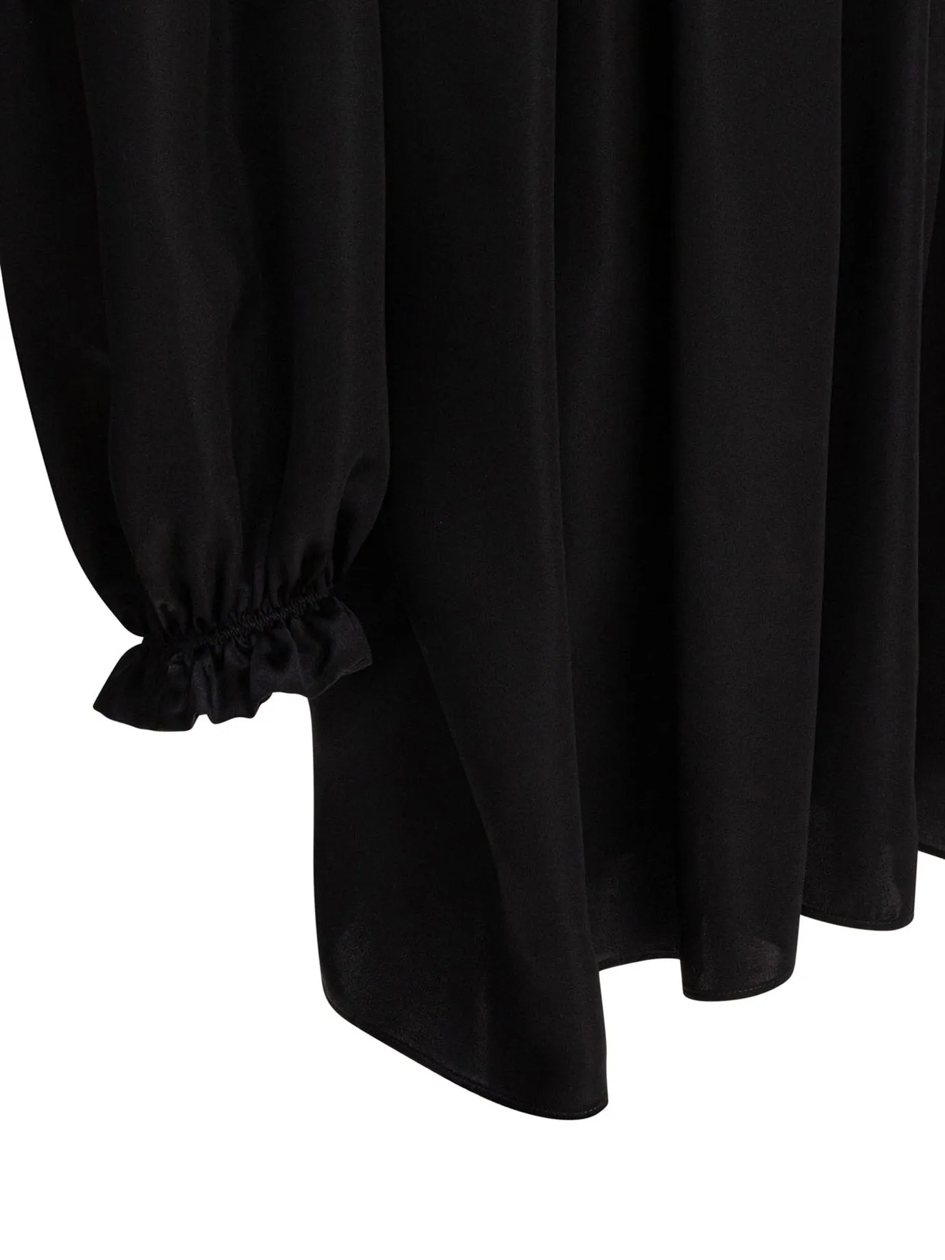 Lace-Up Blouse Shirts Black sold by Wanan Luxury product image thumbnail 4
