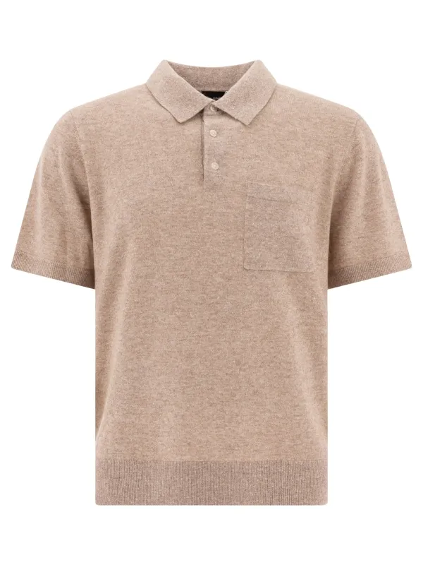 Linen, Wool And Chashmere Polo Shirt Polo Shirts Beige sold by Wanan Luxury