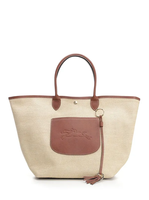 Le Panier Pliage Handbags Brown made by Longchamp
