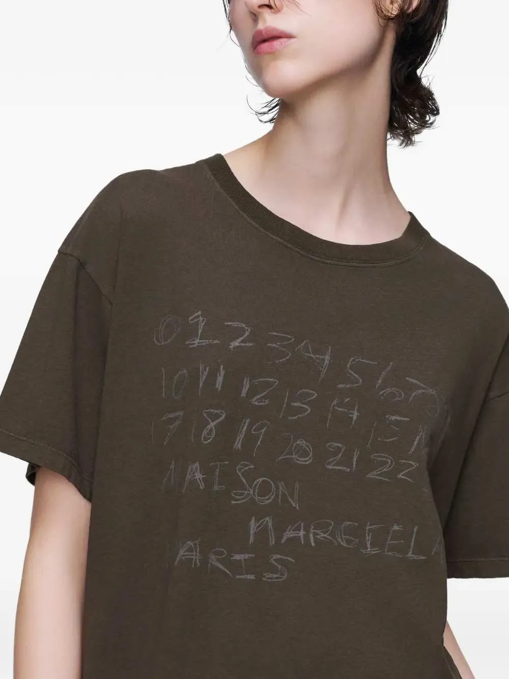 T-Shirt With Number Motif sold by Wanan Luxury product image thumbnail 5