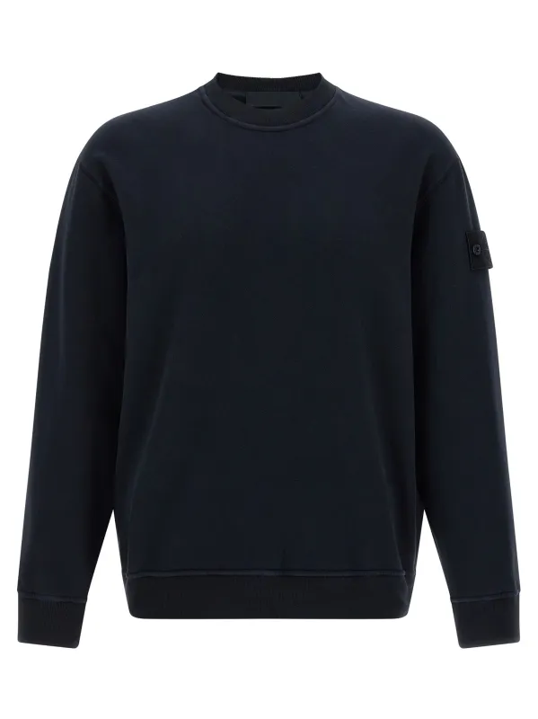 Logo Badge Sweatshirt Blue sold by Wanan Luxury