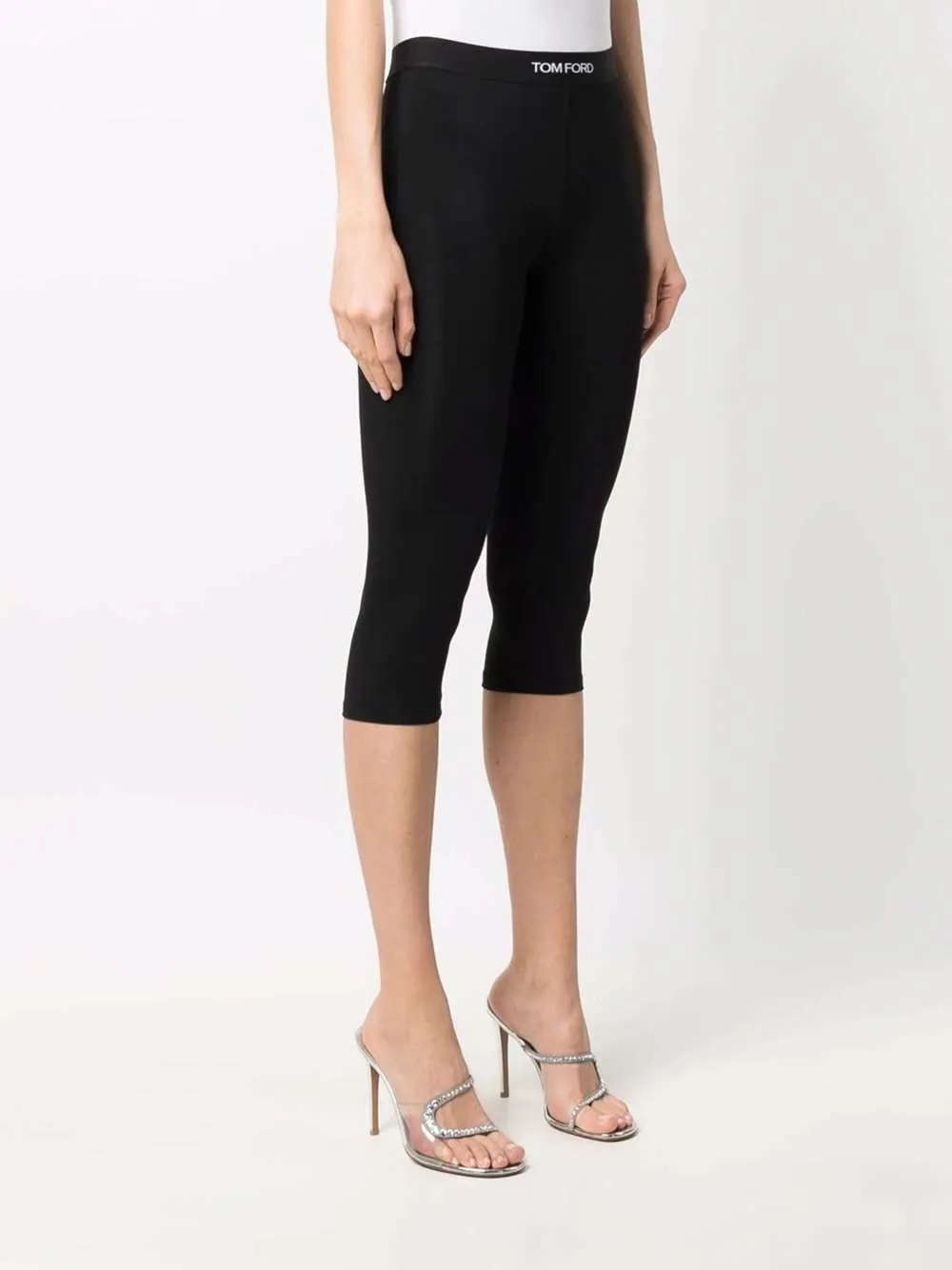 Cropped Leggings With Print sold by Wanan Luxury product image thumbnail 3