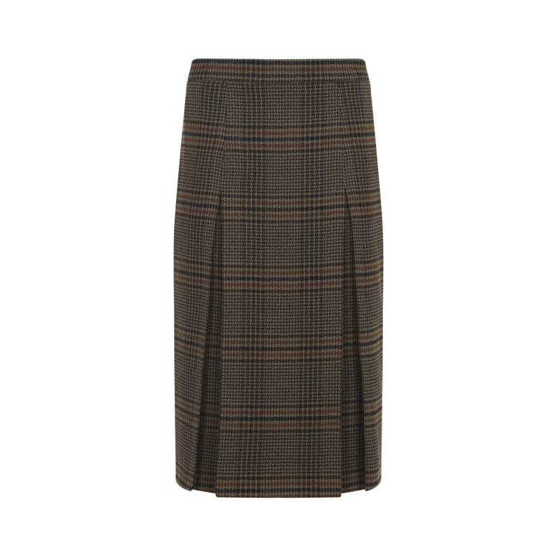 Midi Skirts Brown sold by Wanan Luxury