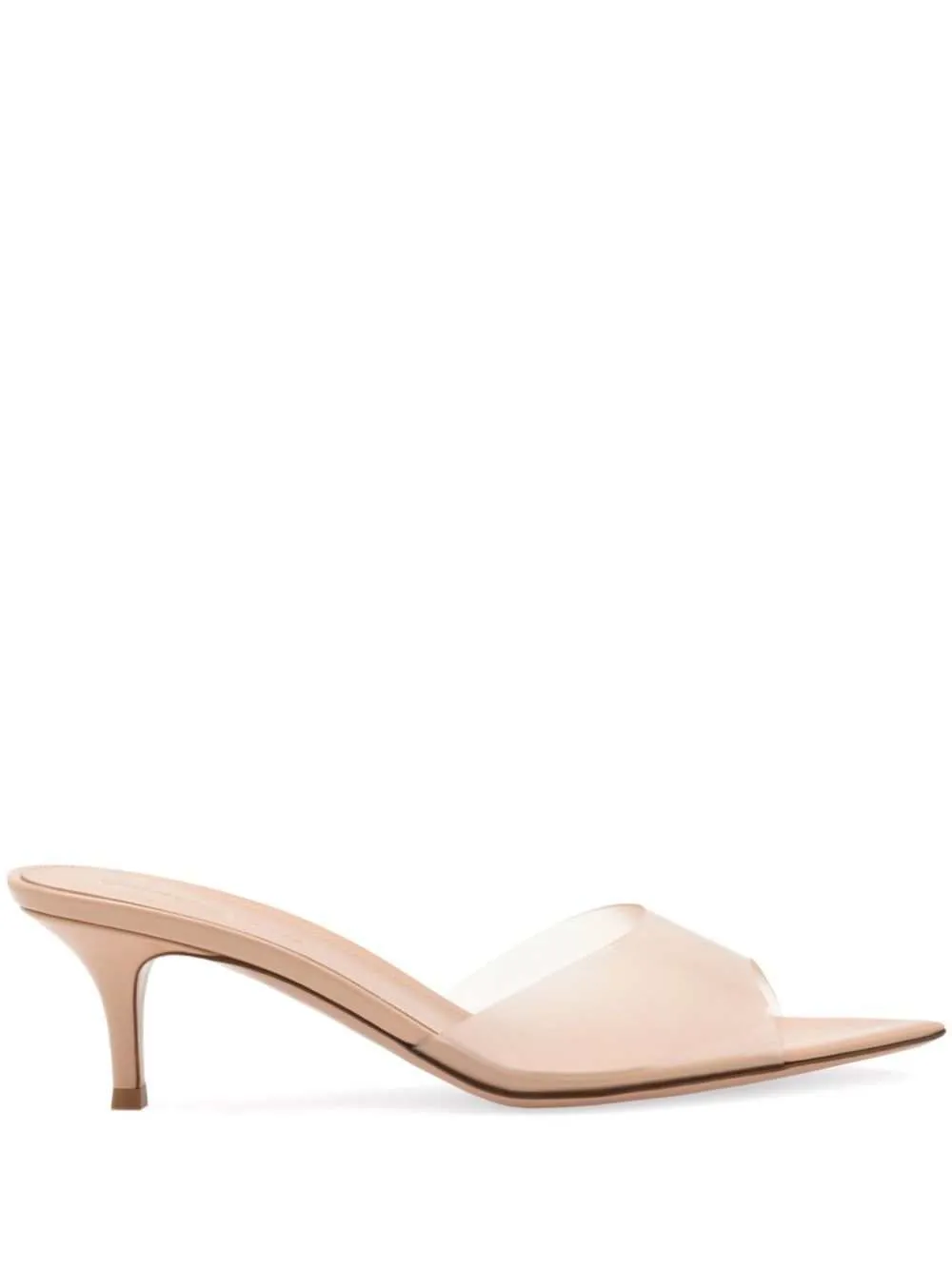 Elle 55mm Translucent Mules sold by Wanan Luxury