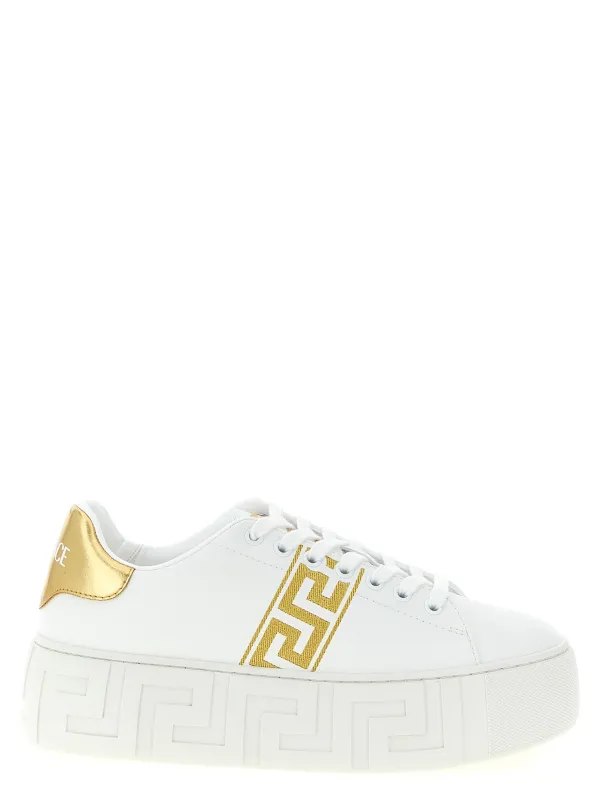 La Greca Sneakers Gold made by Versace