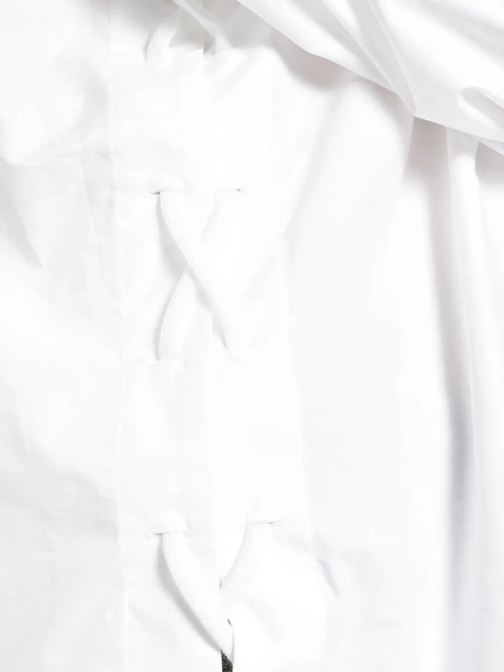 Cotton Lace-Up Shirt sold by Wanan Luxury product image thumbnail 2