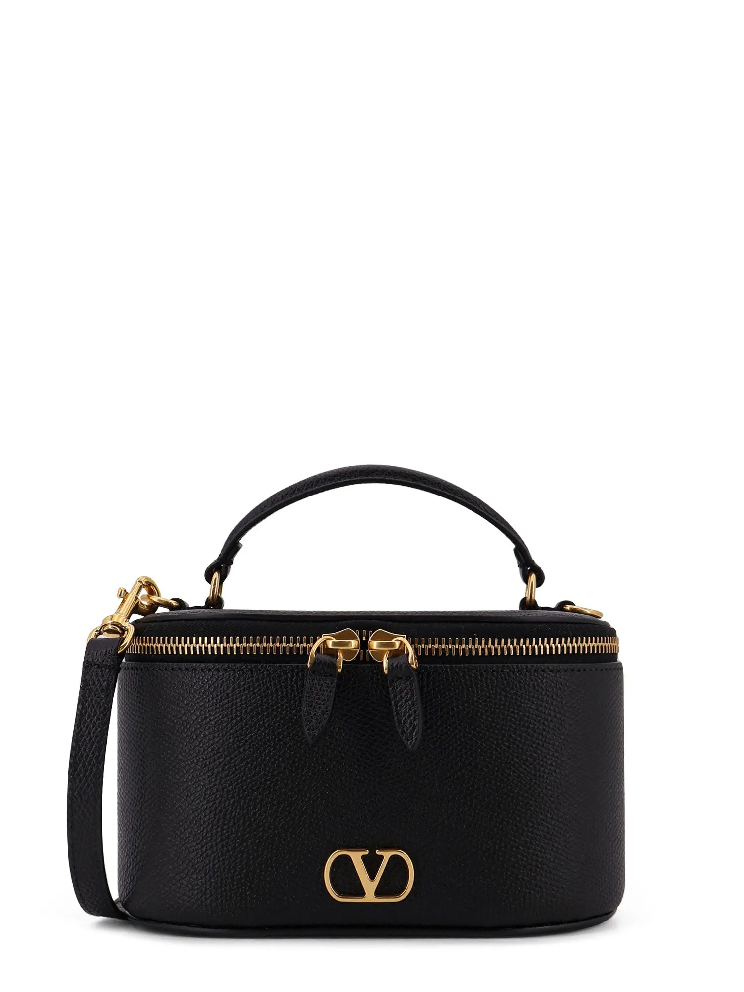 Leather Vanity Bag With Vlogo Signature sold by Wanan Luxury