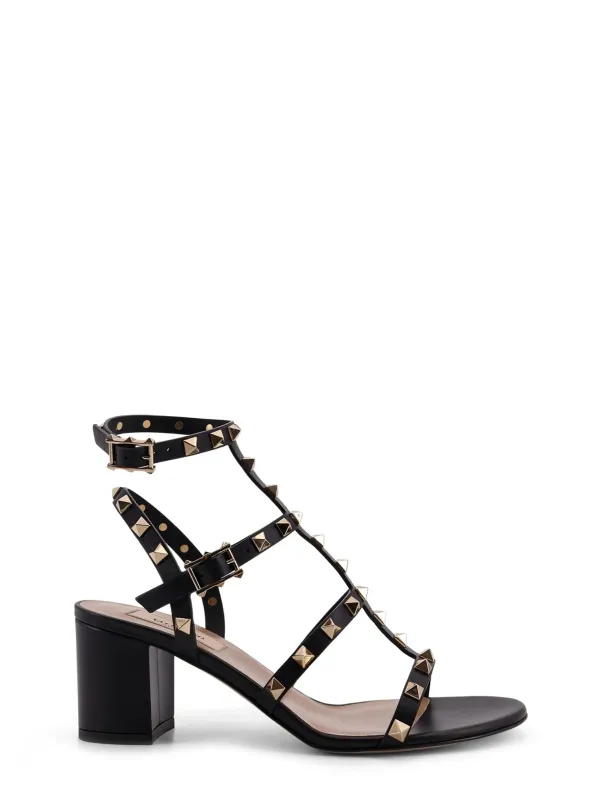 Rockstud Leather Sandals With Iconic Studs sold by Wanan Luxury