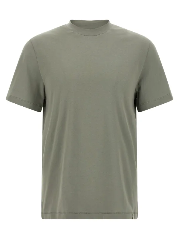 Carbonated Cotton T-Shirt Green made by Brioni