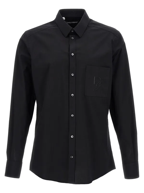 Logo Embroidery Shirt Shirt And Blouse Black sold by Wanan Luxury