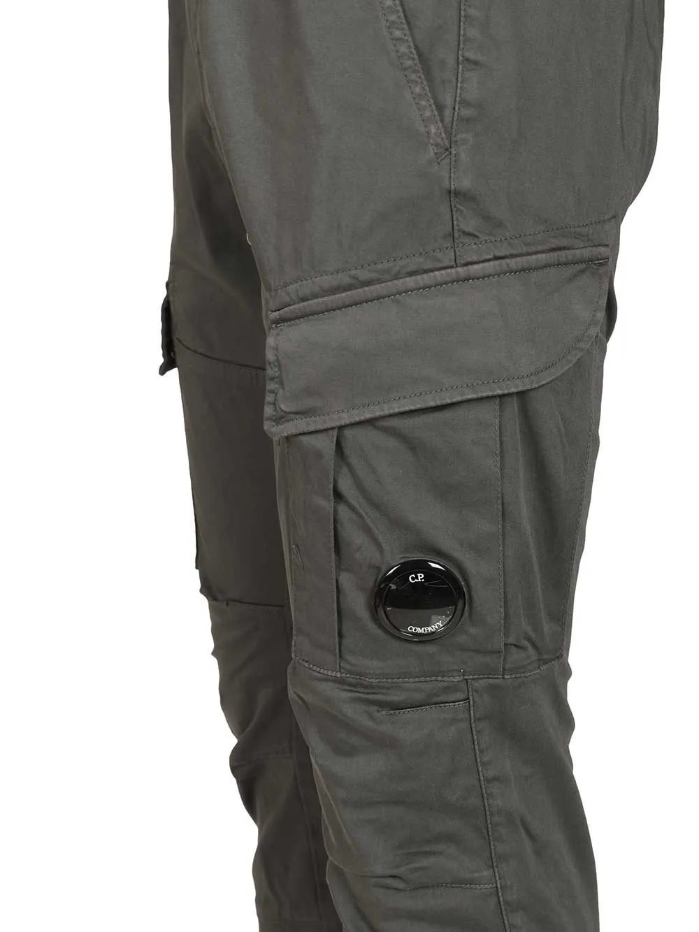 Stretch Cotton Satin Trousers Grey sold by Wanan Luxury product image thumbnail 4