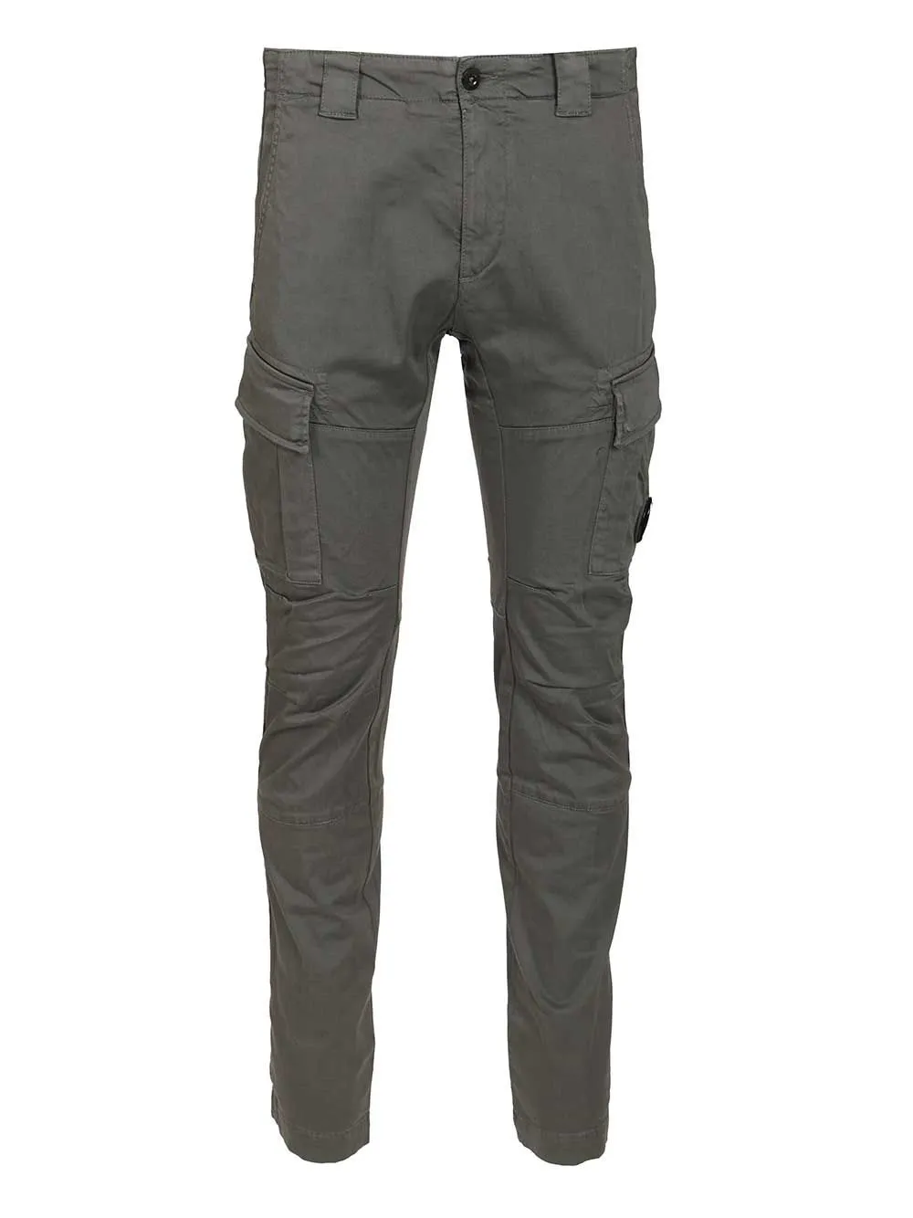 Stretch Cotton Satin Trousers Grey sold by Wanan Luxury