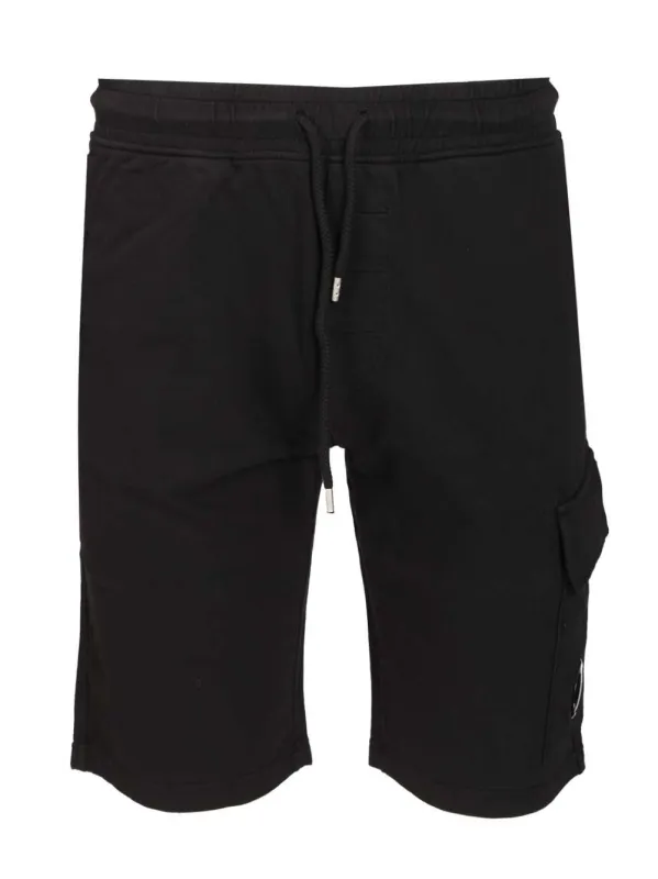 Light Fleece Cargo Lens Sweatshorts Trousers Black sold by Wanan Luxury