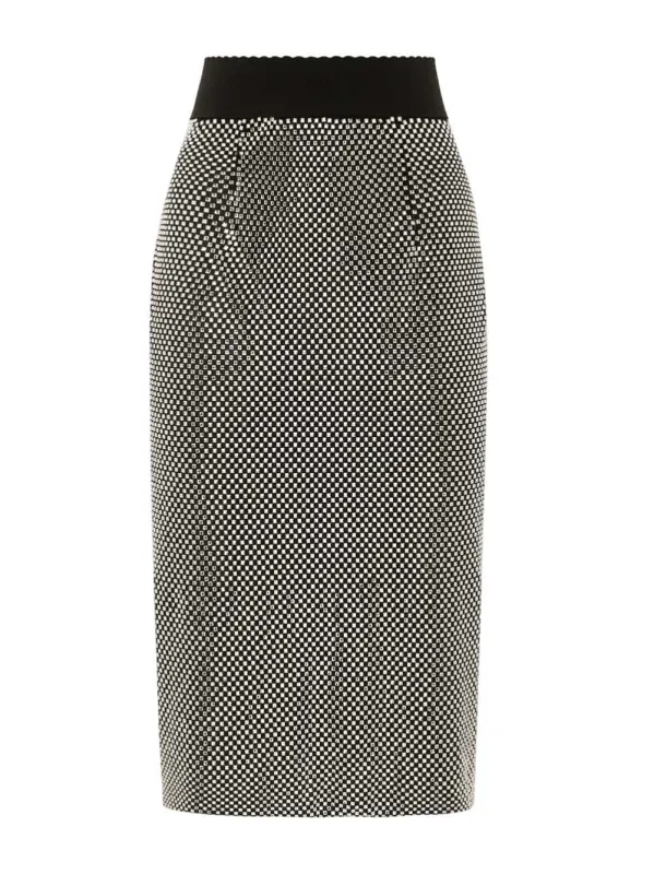 Crystal Mesh Pencil Skirt: sold by Wanan Luxury