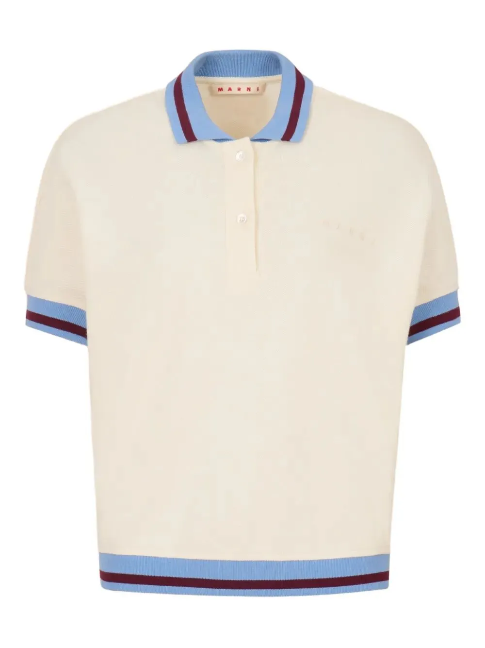 Striped Details Cotton PiquÉ Polo Shirt sold by Wanan Luxury