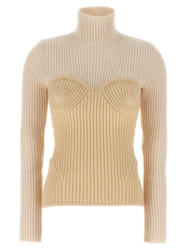 Corset Sweater Sweaters And Cardigans Beige sold by Wanan Luxury