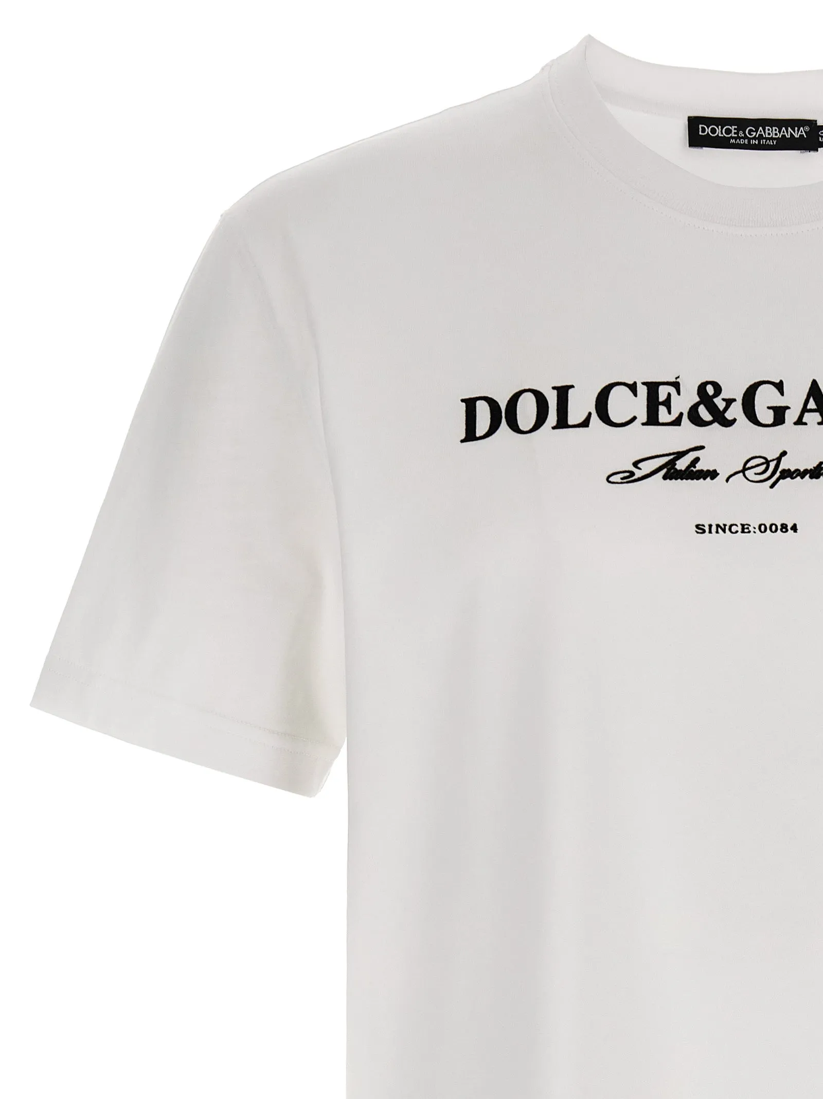 Flock Print T-Shirt White/Black sold by Wanan Luxury product image thumbnail 3