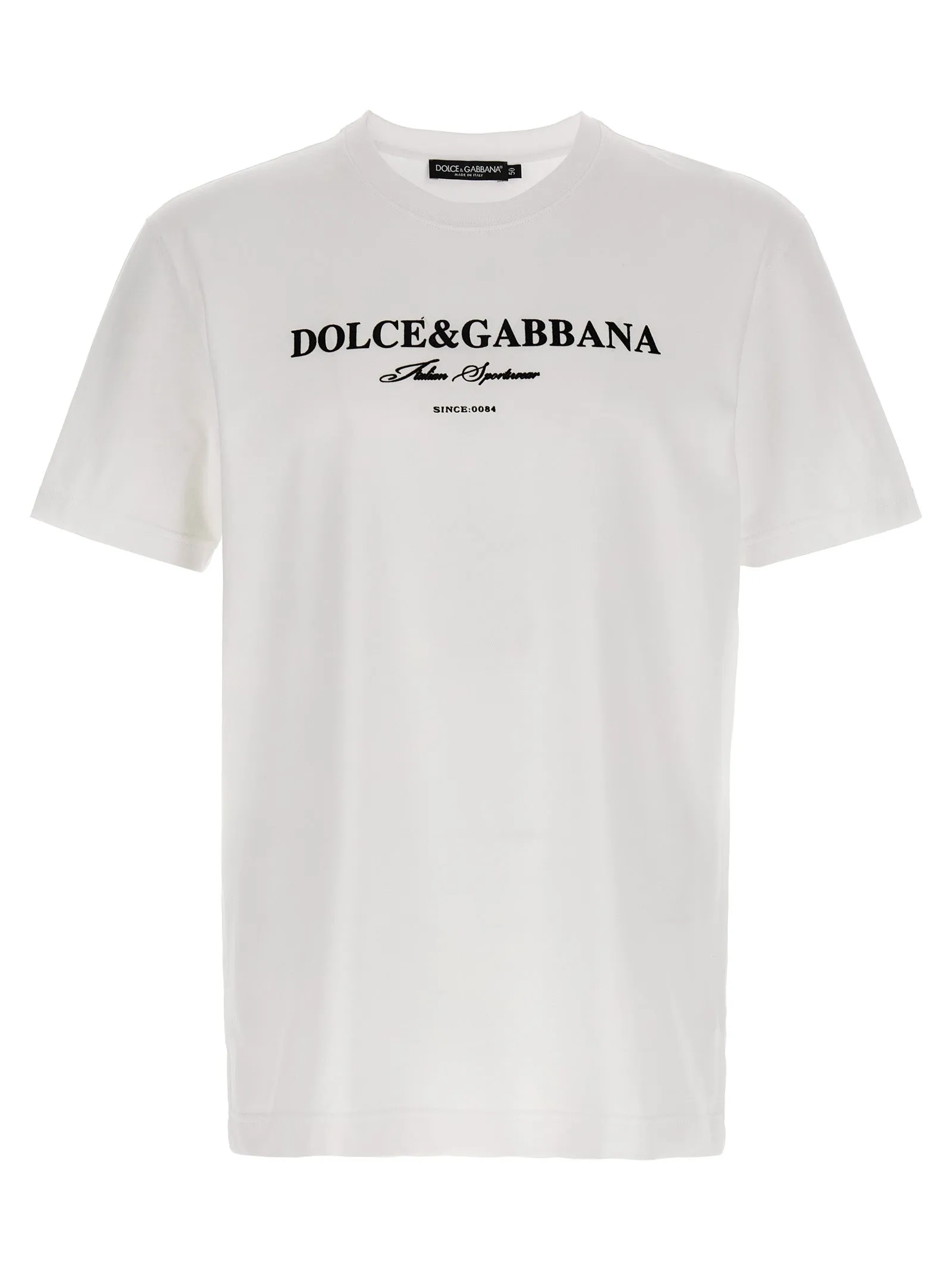 Flock Print T-Shirt White/Black sold by Wanan Luxury