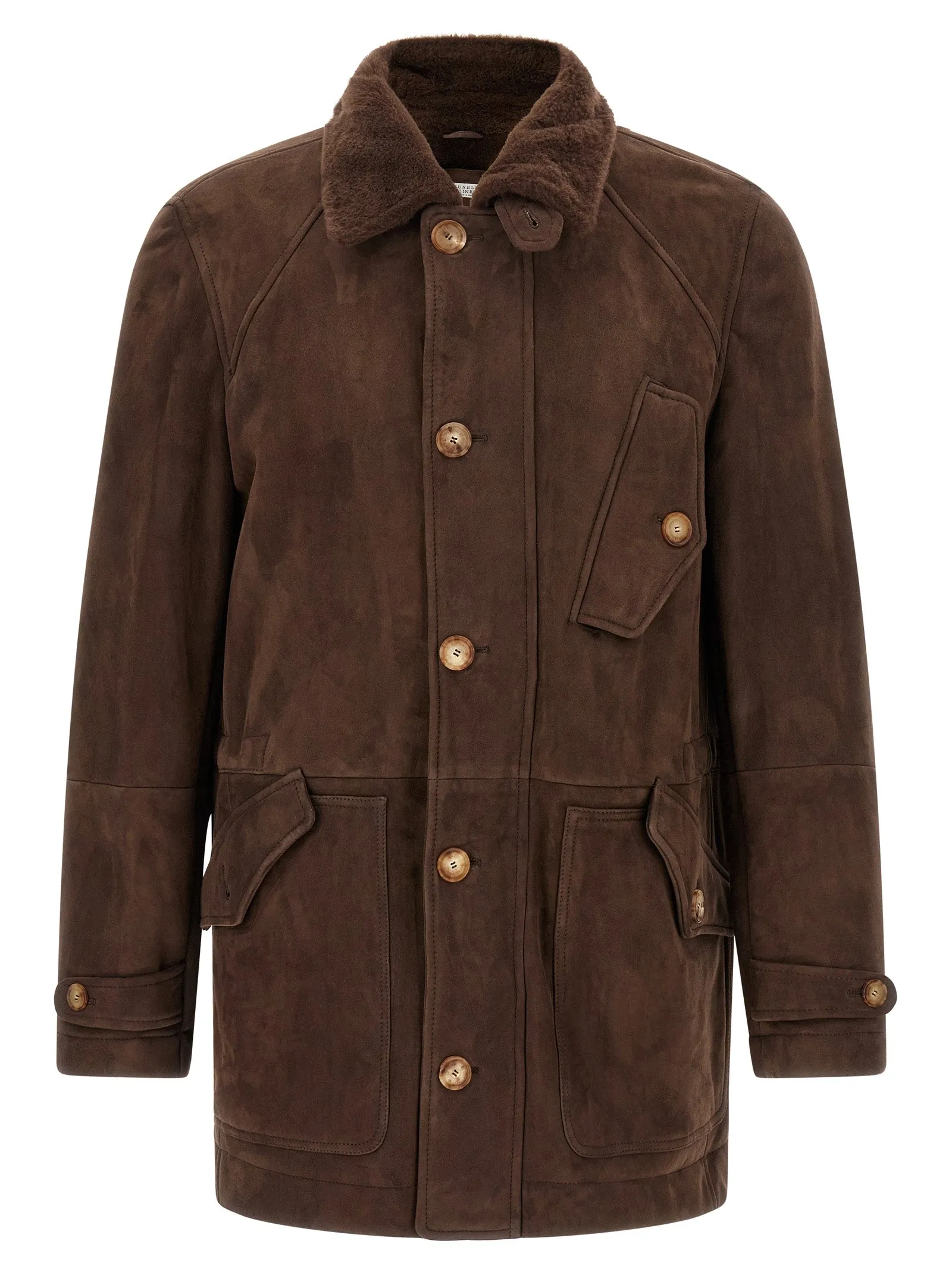 Parka Model Sheepskin Jacket Puffer Jackets Brown sold by Wanan Luxury