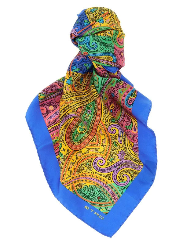 Floral Paisley Scarf Scarves And Foulards Multicolor sold by Wanan Luxury