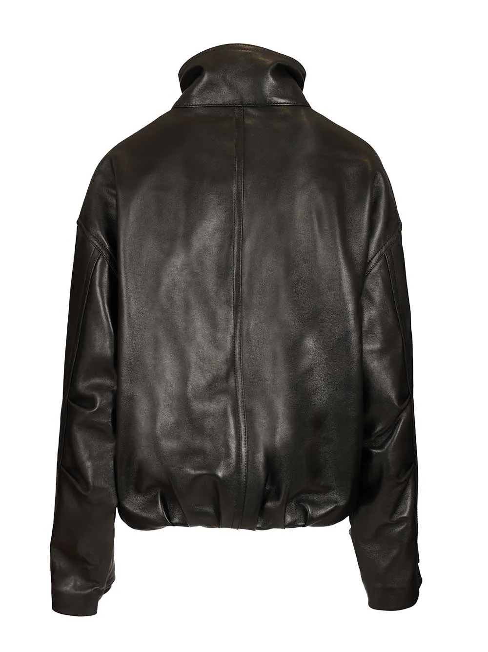 Black Leather Bomber Jackets Black sold by Wanan Luxury product image thumbnail 2