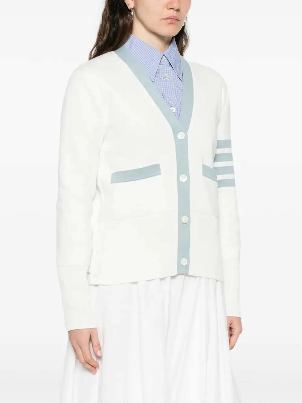 Cardigan With Striped Details sold by Wanan Luxury product image thumbnail 3