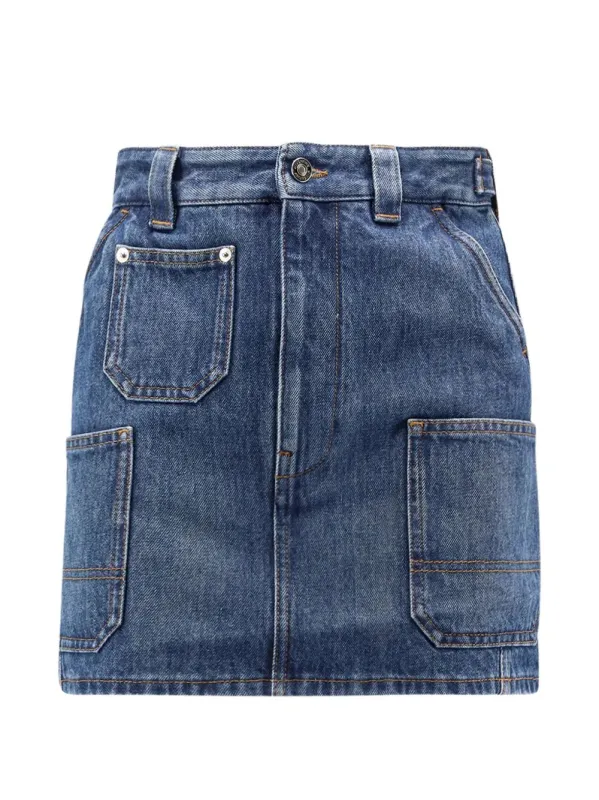 Cargo Denim Miniskirt sold by Wanan Luxury