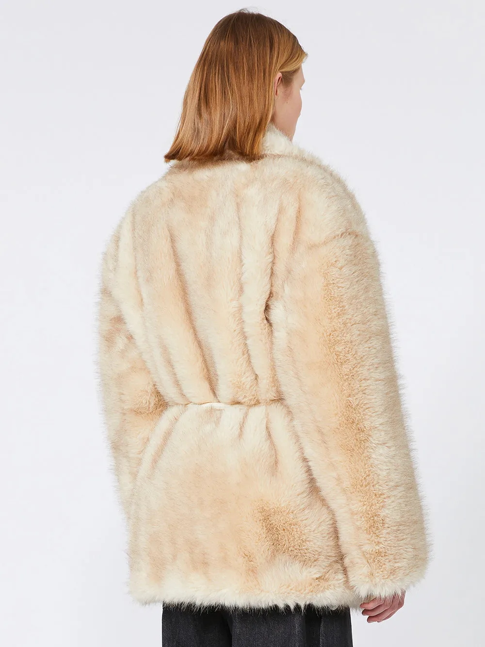 Belted Furry-Effect Heavy Jacket sold by Wanan Luxury product image thumbnail 3