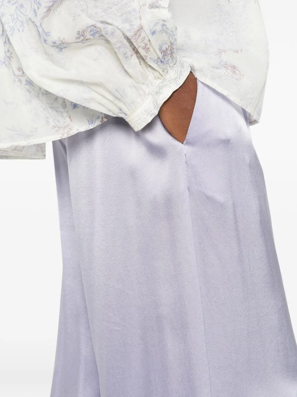 Silk Satin Trousers sold by Wanan Luxury product image thumbnail 3
