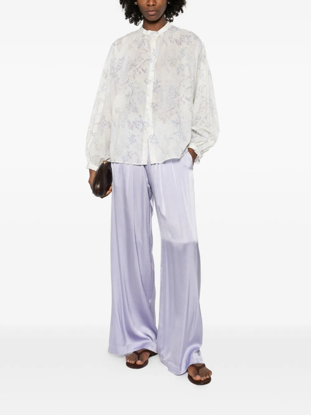 Silk Satin Trousers sold by Wanan Luxury product image thumbnail 4