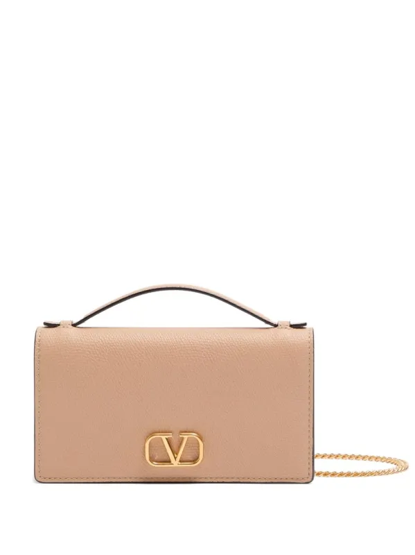 Vlogo Signature Leather Wallet On Chain sold by Wanan Luxury