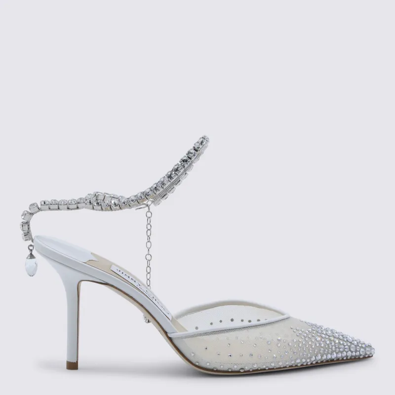 With Heel White/Crystal sold by Wanan Luxury